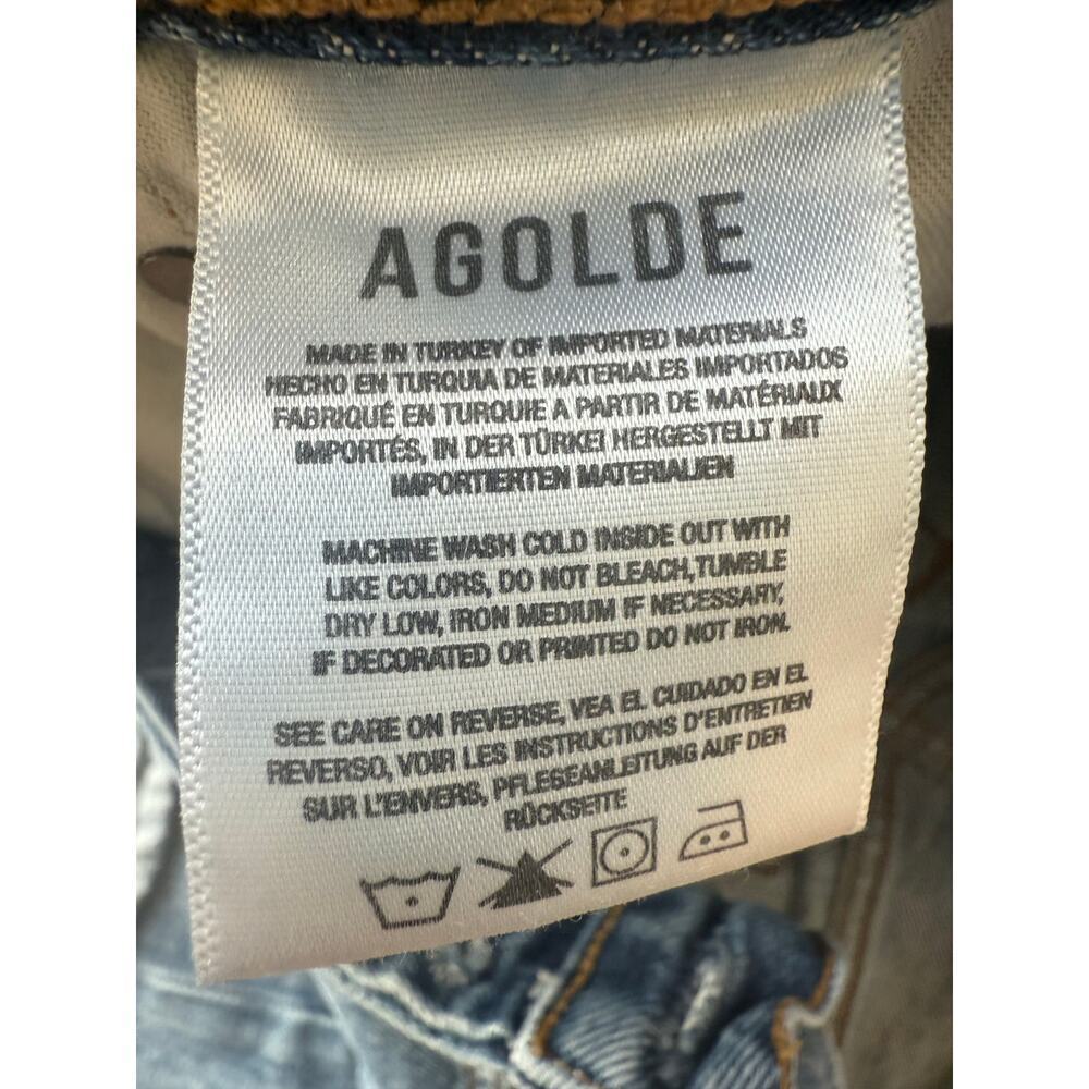 Agolde Parker Vintage Cutoff Shorts in low key Size 26 5 button fly denim - Picture 12 of 13